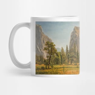 Bridal Veil Falls, Yosemite Valley, California by Albert Bierstadt Mug